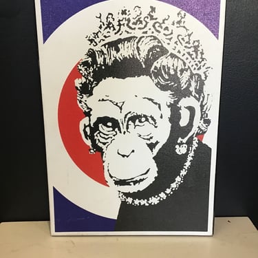 &#8216;Monkey Queen&#8217; Banksy Print (Seattle)