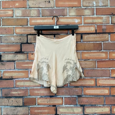 vintage 30s/40s pale pink silk tap shorts  / 26" xs s extra small 