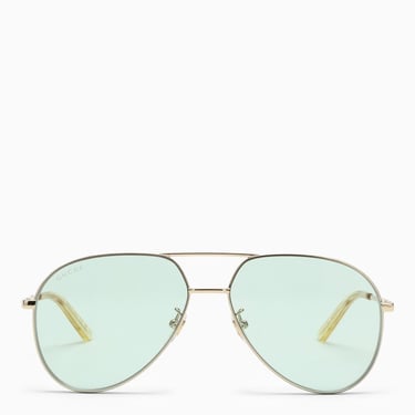 GUCCI Aviator green sunglasses