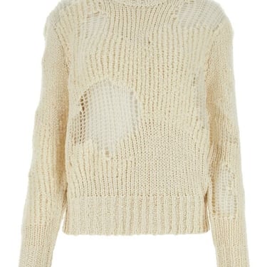 Chloe Woman Ivory Wool Blend Sweater