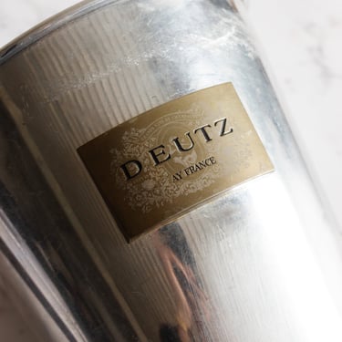 vintage french aluminum deutz champagne bucket