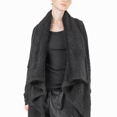 Robynn Faux Fur Wool Blend Vest