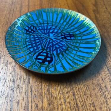Mid Century Enameled Copper Plate by Annemarie Davidson | Sergeant