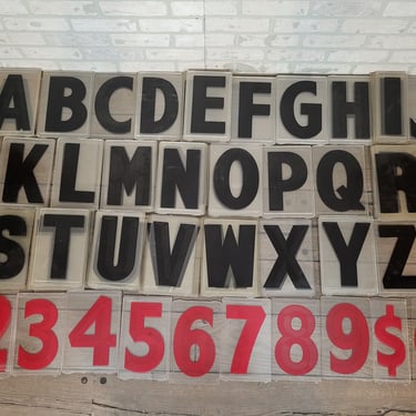 Large Lot of Vintage Marquee Billboard Letters 