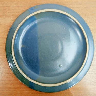 Vintage Fabrik Dark Blue & Brown Agate Pass | Chop Plate Platter | Jim McBride | Seattle Pottery 
