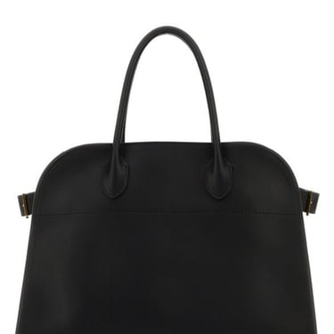 The Row Woman Black Leather Soft Margaux 15 Handbag