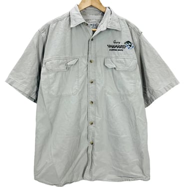 Vintage Gary Yamamoto Custon Baits Fishing Shirt Medium