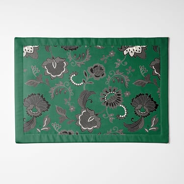 Emerald Legacy Lace Placemat - Lightweight Linen