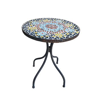 Round Tile Side Table (Two Available)