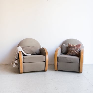 Pair of 1940s Arm Chairs