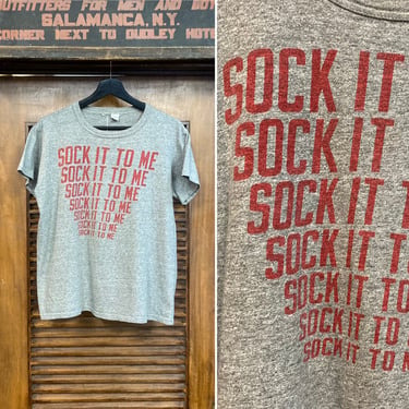 Vintage 1960’s Original “Sock It To Me” Laugh-In Pop Art Cotton T-Shirt, 60’s Tee Shirt, Vintage Clothing 