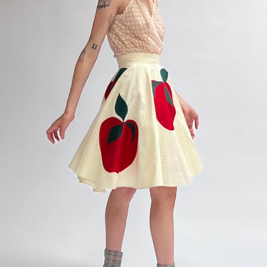 Apple Applique Skirt (S)