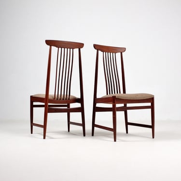 Set of Two Dining Room Chairs In the Style of Arne Vodder 