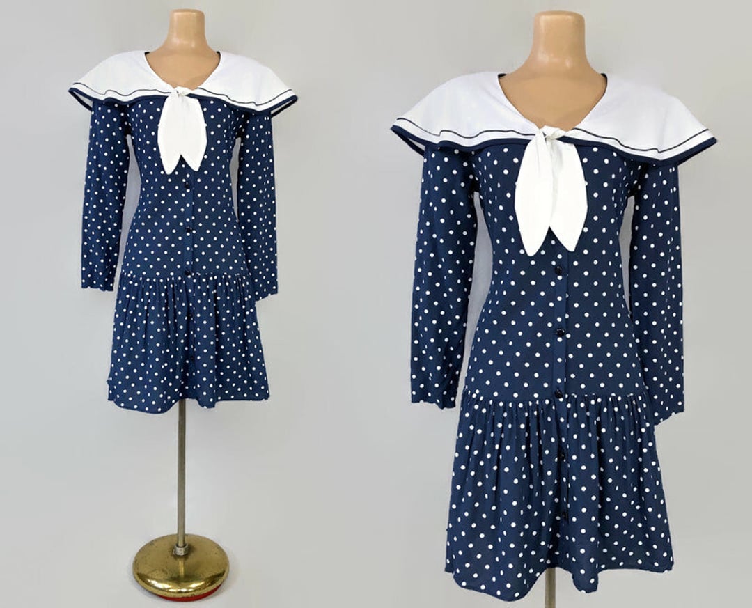 80s sailor dress hotsell
