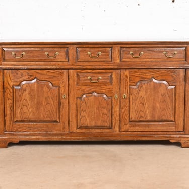 Baker Furniture Welsh Oak Sideboard Buffet or Bar Cabinet