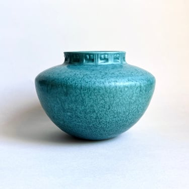 Antique Roseville Imperial #200 Pottery Vase w/ Turquoise Drip Glaze Art Deco 