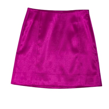 Frame - Fuschia Satin Mini Skirt Sz 0