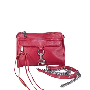 Rebecca Minkoff - Red Leather Crossbody Buckle Front Purse