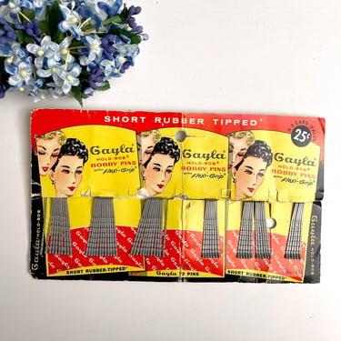 Gayla Hold-Bob Bobby Pins - 1950s vintage 
