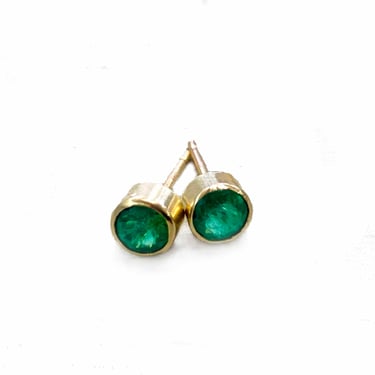 Selah Vie Fine Jewelry | 14k emerald stud single