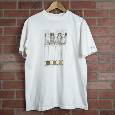 Vintage 1989 Frank Lloyd Wright ORIGINAL Architechture Art Tee - Extra Large 