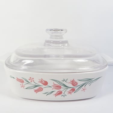 Vintage Corning Ware Rosemarie Covered Casserole 