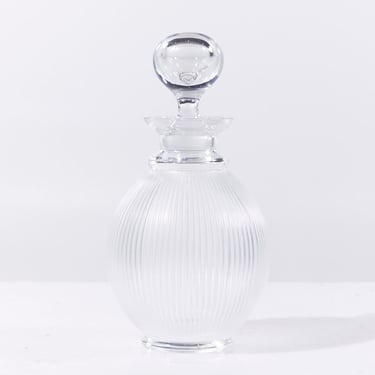 Lalique Langeais Fluted Frosted Crystal Wine Decanter - mcm 