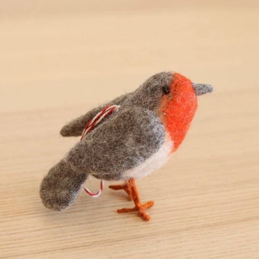 Felt Bird Ornament | Red Robin