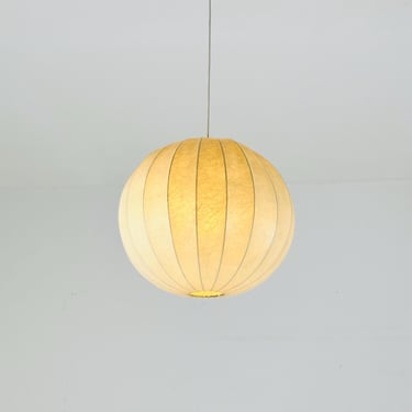 Mid-Century Italian Round Cocoon Pendant Lamp by Achille Castiglioni, 1960s 