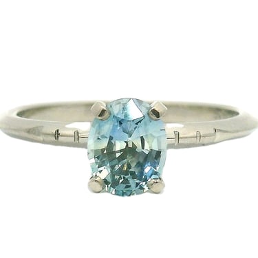 The Talvi - Oval  Montana Sapphire Solitaire Ring