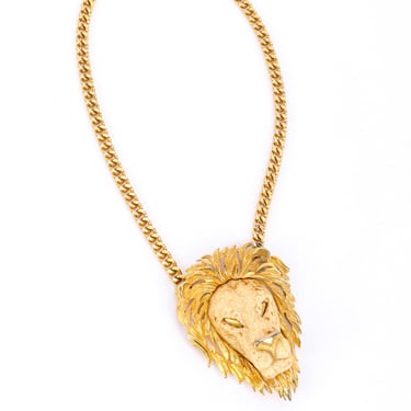 Lion Head Pendant Necklace II