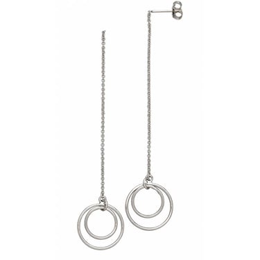 Earrings | Silver Threader Circle