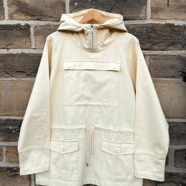 1960s Smock Mod Style Mountaineering Cotton Canvas - Ecru Linen 