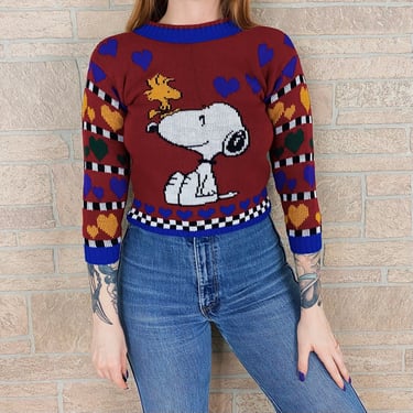 Deadstock Vintage Snoopy & Friends Knit Sweater XXS 