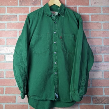 Vintage 90s Y2k Levi Strauss ORIGINAL Button Down Work Shirt - Large 