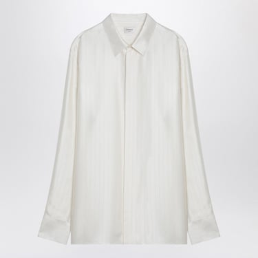 Saint Laurent Ivory Silk Shirt Men