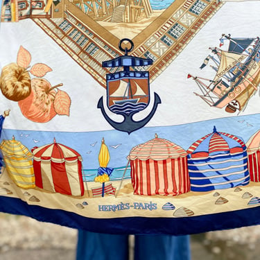 Hermès Seaside Silk Scarf