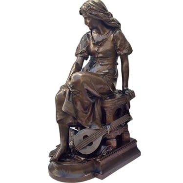 Large &quot;Mignon&quot; Bronze Sculpture by Eugène Aizelin, 1880