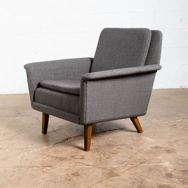 Mid Century Danish Modern Lounge Chair Fritz Hansen Soren Arm Low Dark Grey Mcm