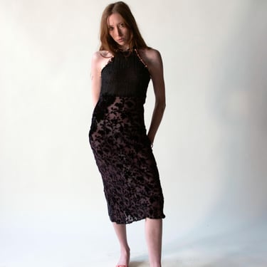 1990s Chiffon Burnout Velvet Dress | Voyage Invest in the Original 