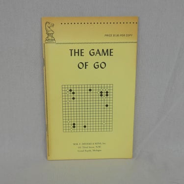 The Game of Go (1951) by Lester & Elizabeth Morris - Thin pamphlet style - Vintage Go Game Book 