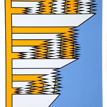 Nicholas Krushenick, Kindergarten, Screenprint, signed and numbered in pencil 