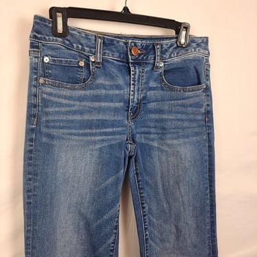 Vintage 2000s American Eagle Low Rise Flare Jeans, Size Small 