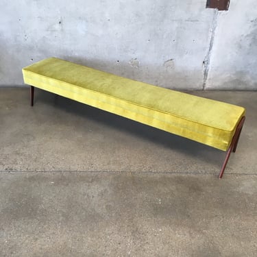 Long Mid Century Bench