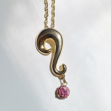 Vintage question mark necklace 