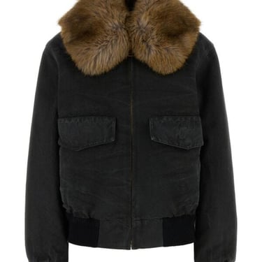 Prada Women Black Cotton Padded Jacket