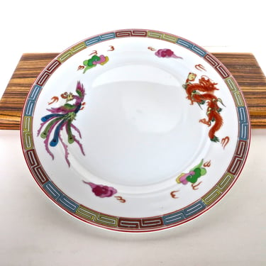 4 Nakazato Phoenix And Dragon Plates From Japan, Vintage 9 1/2" Porcelain Dragonware Plates, 2 Sets Available 