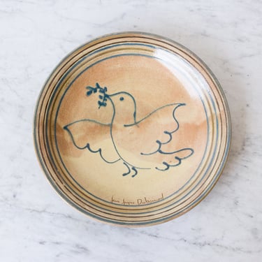 Ceramic Tray with La Colombe de la Paix Inspired Dove