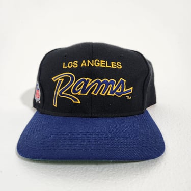 Vintage Los Angeles Rams Sports Specialties Script Corduroy Hat Snapback