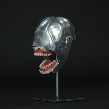 Vintage Aluminum Dental Phantom (Head E)